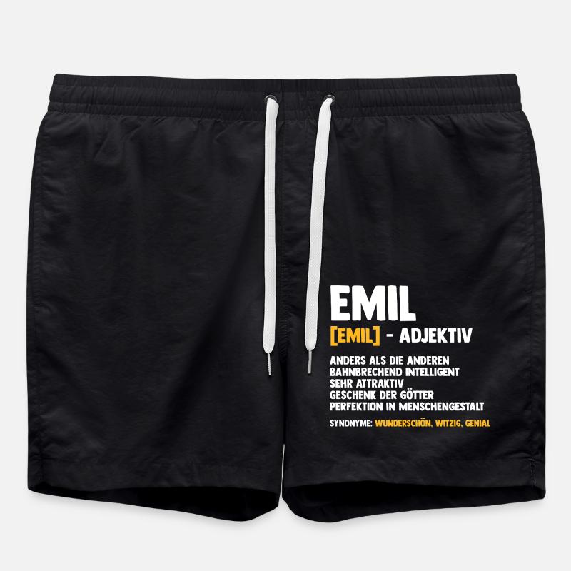 Emil - Short de bain - noir