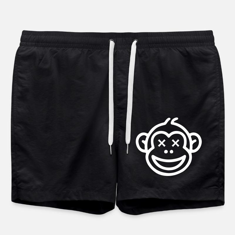 Funny Monkey - Swim Trunks - black