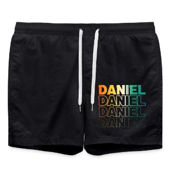 Daniel - Short de bain - noir - Devant - AI Model Male 185 light (185cm)