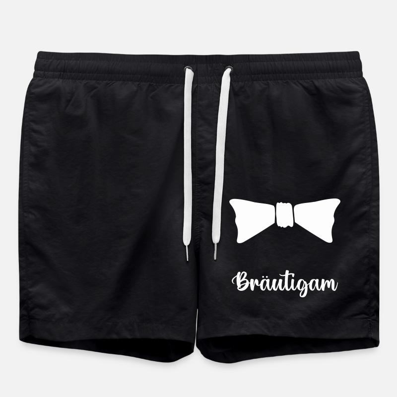 Noeud papillon marié - Short de bain - noir