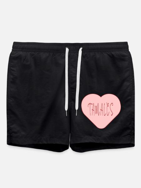 tamales love tamales time - Swim Trunks - black