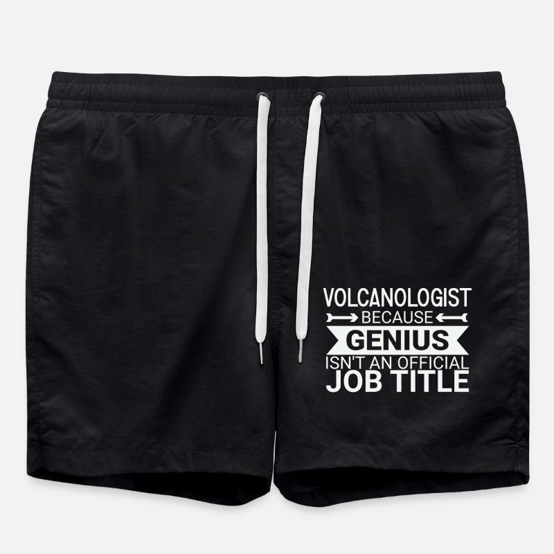 Volcanologue Génie Volcanologie - Short de bain - noir