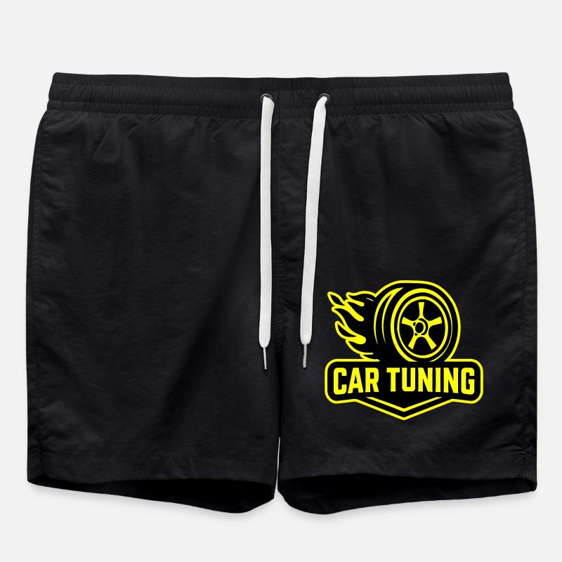 Car Tuning Car Tyres - Swim Trunks - black