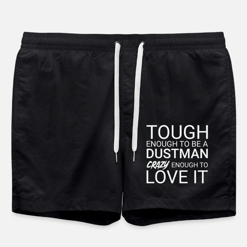 Dustman Crazy - Swim Trunks - black