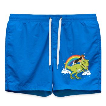 Beagle Chien Dinosaure Tyrannosaurus T-Rex - Short de bain - cobalt blue - Devant