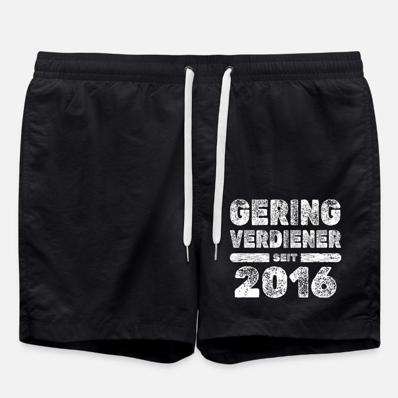 Spruch 2016 - Badeshorts - Schwarz