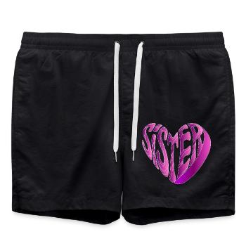 SOEUR - Short de bain - noir - Devant - AI Model Male 185 light (185cm)