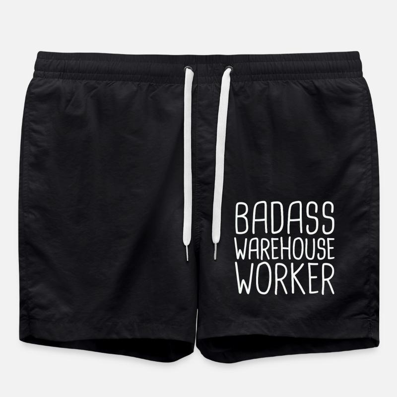 Employé d’entrepôt Badass - Short de bain - noir