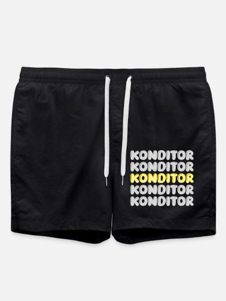 Konditor - Badeshorts - Schwarz