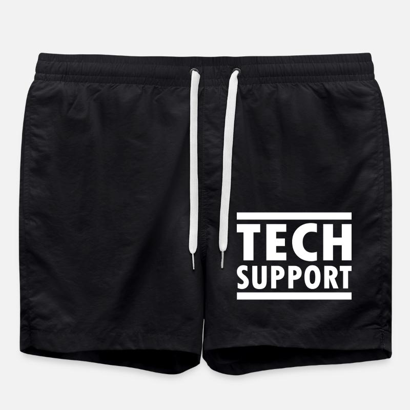 tech support - Short de bain - noir