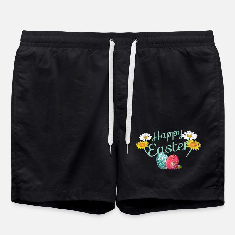 Happy Easter - Swim Trunks - black