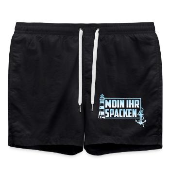 MOIN VOTRE SPACKEN - Short de bain - noir - Devant - AI Model Male 185 light (185cm)