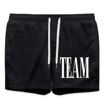 Team - Badeshorts - Schwarz - Vorne - AI Model Male 185 light (185cm)