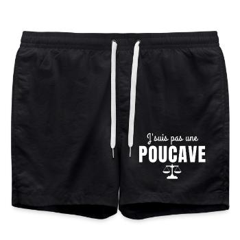 poucave, balance, argot - Short de bain - noir - Devant - AI Model Male 185 light (185cm)