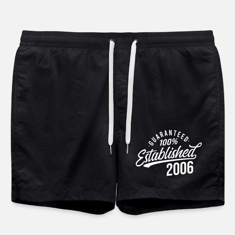 100% Established in 2006 - Badeshorts - Schwarz
