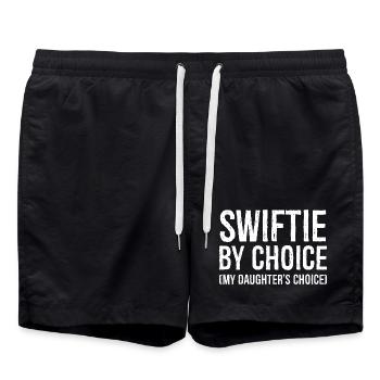 Swiftie by Choice - Swim Trunks - black - Front - AI Model Male 185 light (185cm)