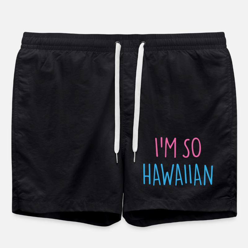 JE SUIS TELLEMENT HAWAÏEN - Short de bain - noir