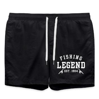 Fishing Legend Est 1984 - Swim Trunks - black - Front - AI Model Male 185 light (185cm)