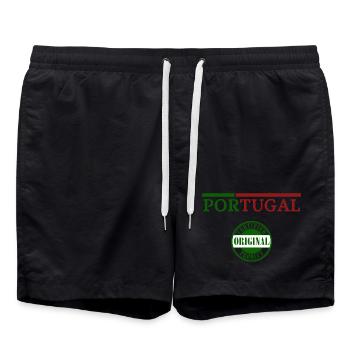 Portuguese Pride, I love Portugal - Swim Trunks - black - Front - AI Model Male 185 light (185cm)