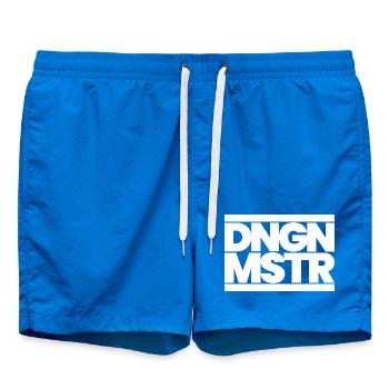 DNGN MSTR – RPG Game Master Minimal Design White - Badeshorts - Cobalt blue - Vorne