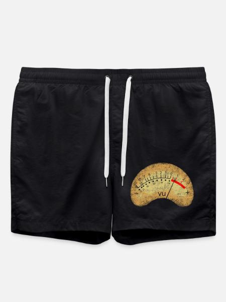 Analog VU Meter - Swim Trunks - black