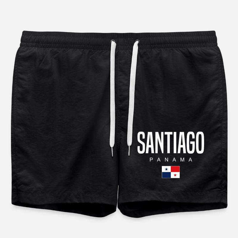 Santiago Panama Panaméen - Short de bain - noir