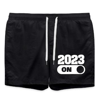 2023 - Short de bain - noir - Devant - AI Model Male 185 light (185cm)