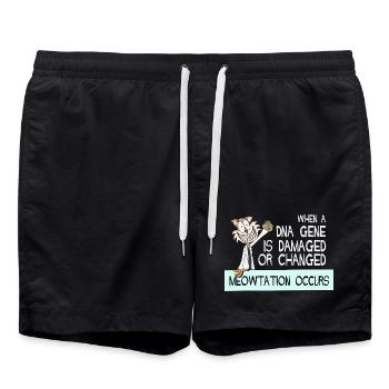 Chimie Chimiste Professeur de chimie Drôle de science - Short de bain - noir - Devant - AI Model Male 185 light (185cm)