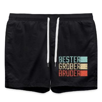 Meilleur Big Brother Retro - Short de bain - noir - Devant - AI Model Male 185 light (185cm)