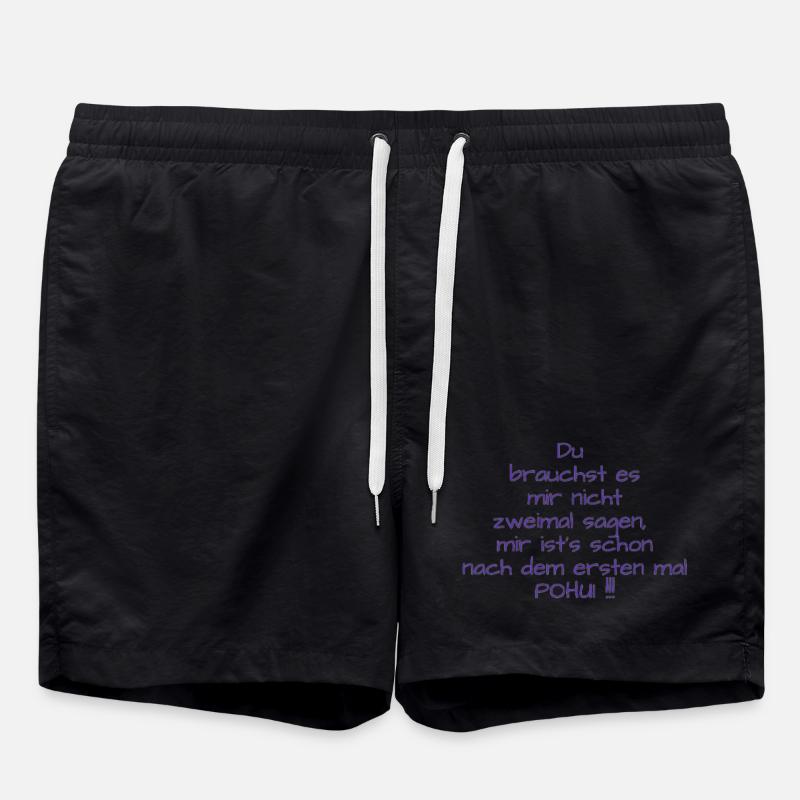 POHUI - Short de bain - noir