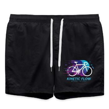Kinetic Flow Bicycle Burst - Swim Trunks - black - Front - AI Model Male 185 light (185cm)