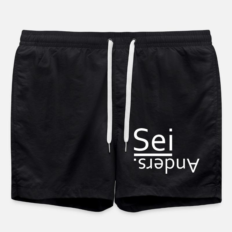 Être différent - Short de bain - noir