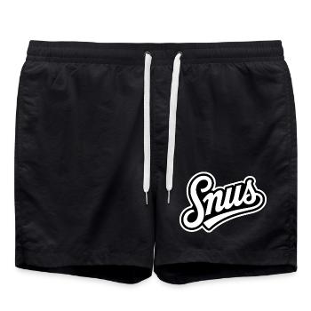 Snus – Nikotinbeutel Zyn T-Shirt - Badeshorts - Schwarz - Vorne - AI Model Male 185 light (185cm)