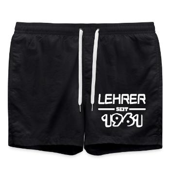 1961 - Short de bain - noir - Devant - AI Model Male 185 light (185cm)