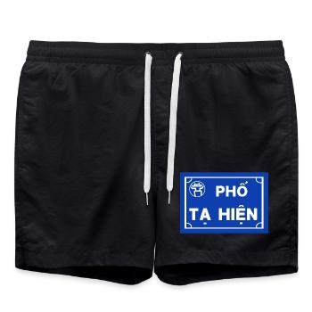 ta Hien Street Beer Street - Swim Trunks - black - Front - AI Model Male 185 light (185cm)