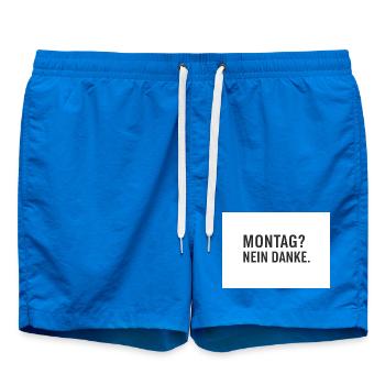 Lundi? Non merci. - Short de bain - cobalt blue - Devant