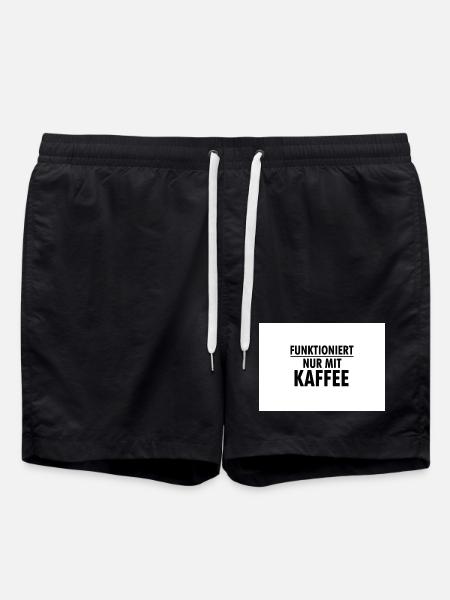 Works only with coffee - Swim Trunks - black