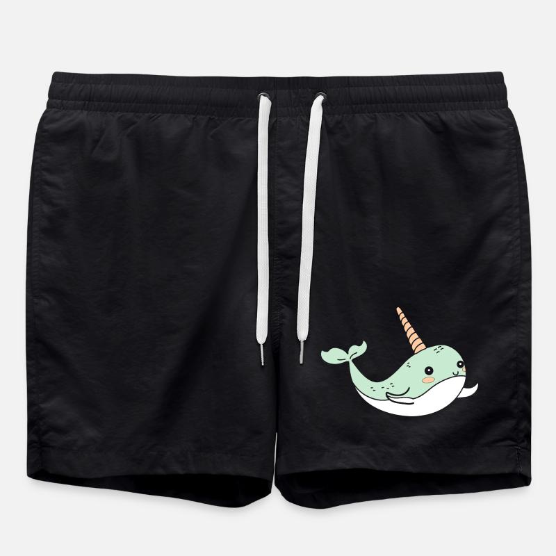 Narwal - Badeshorts - Schwarz