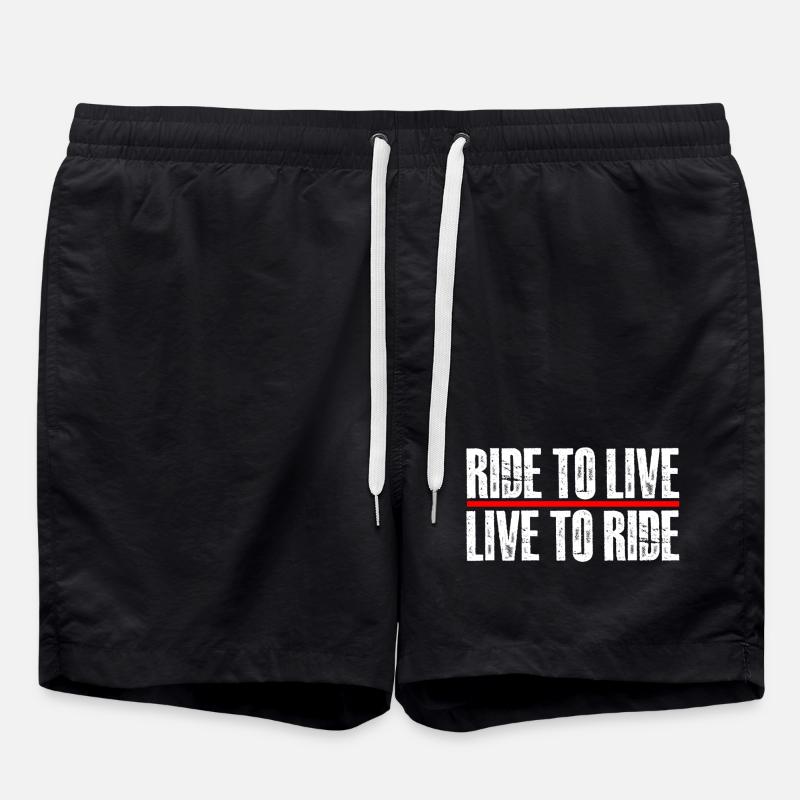 ride to live - Badeshorts - Schwarz