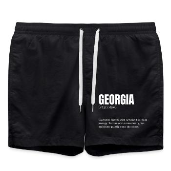 Dynamique des affaires à Georgia Charme - Short de bain - noir - Devant - AI Model Male 185 light (185cm)
