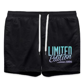 2006 vintage - Swim Trunks - black - Front - AI Model Male 185 light (185cm)