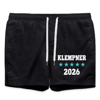 Plumber 2026 Craftsman Plumber Tinsmith - Swim Trunks - black - Front - AI Model Male 185 light (185cm)