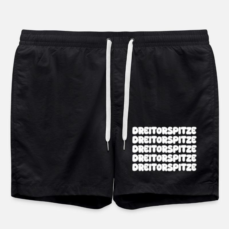 Dreitorspitze als Bergsteigen - Badeshorts - Schwarz