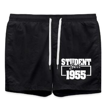 1955 - Short de bain - noir - Devant - AI Model Male 185 light (185cm)