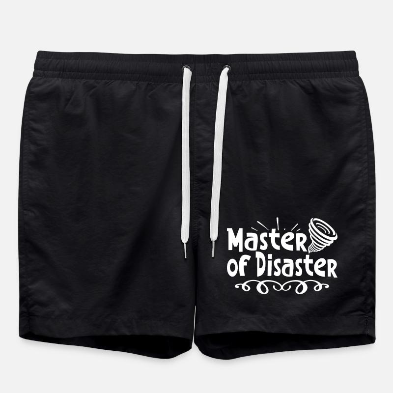 Master of disaster - Swim Trunks - black