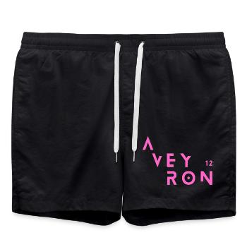 Aveyron 12 T-Shirt Humour Gift - Swim Trunks - black - Front - AI Model Male 185 light (185cm)
