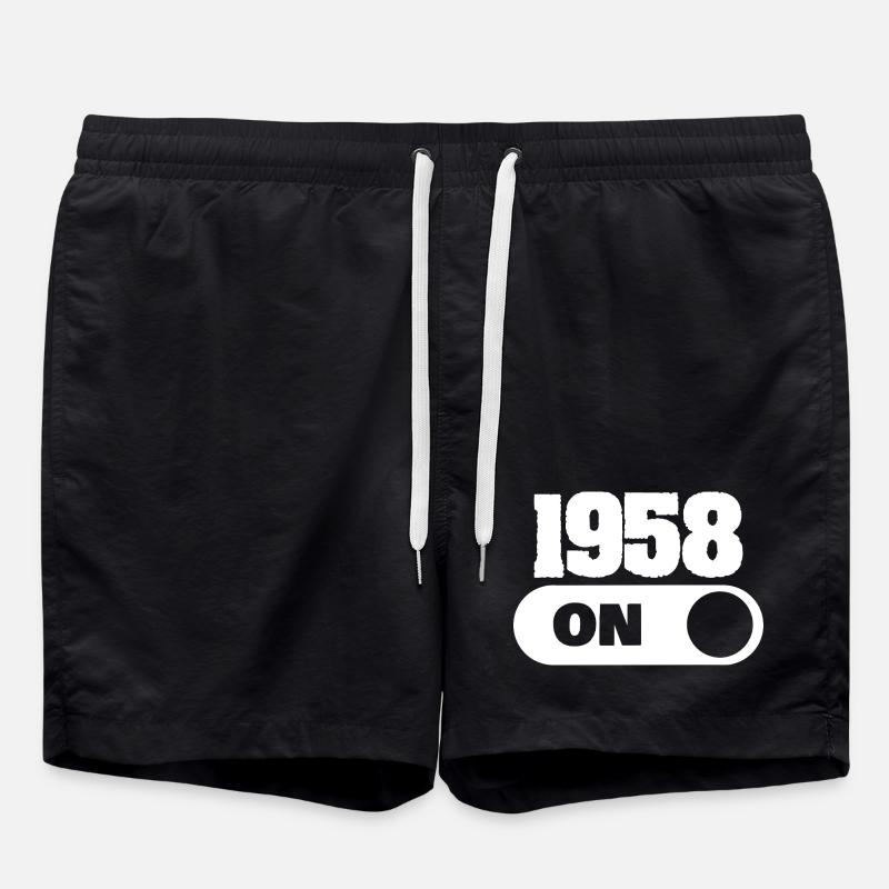 1958 - Short de bain - noir