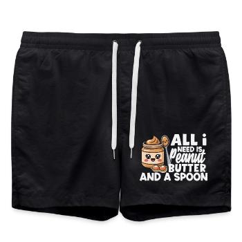 Peanut Butter & Jam Partner Look Design - Swim Trunks - black - Front - AI Model Male 185 light (185cm)