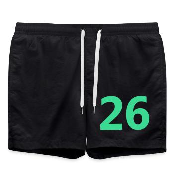 26 - Swim Trunks - black - Front - AI Model Male 185 light (185cm)