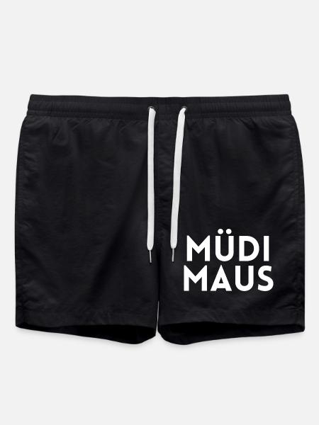 Tired Tired Tired - Swim Trunks - black